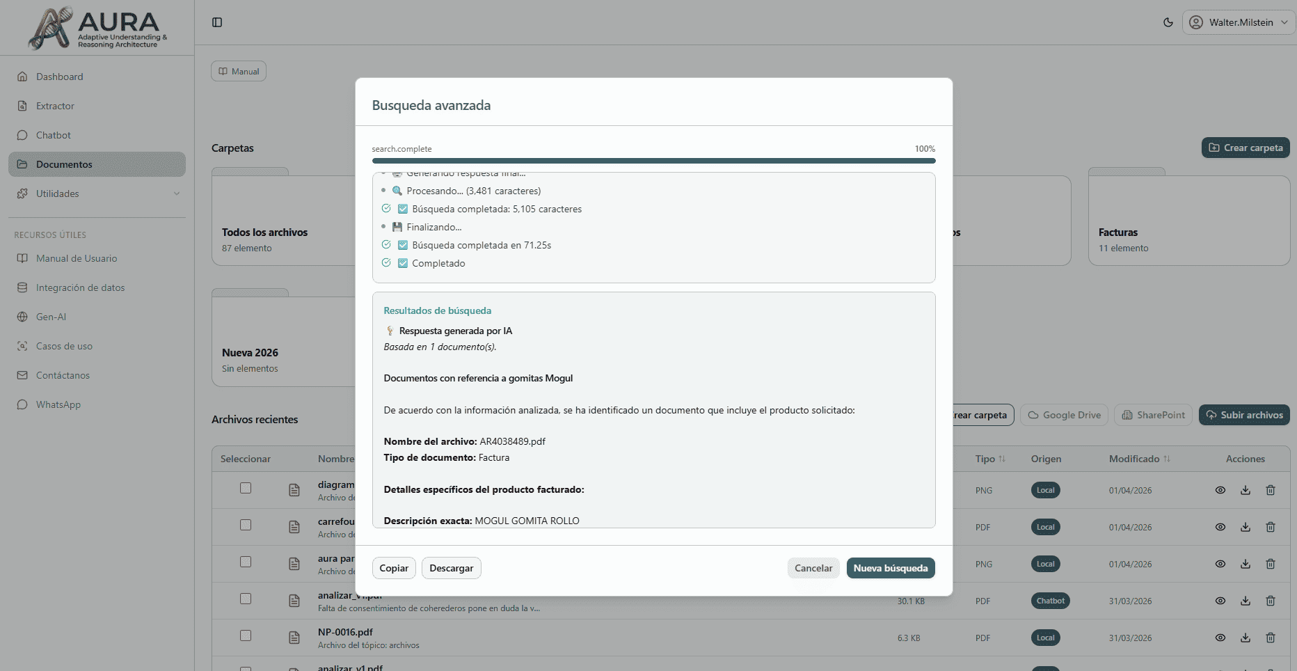 Find any document just by describing it